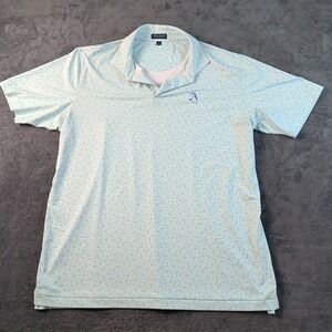Peter Millar Men's Crown Crafted Star AOP Golf Polo Shirt XL
